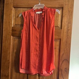 Ann Taylor Loft silk sleeveless blouse. Size small